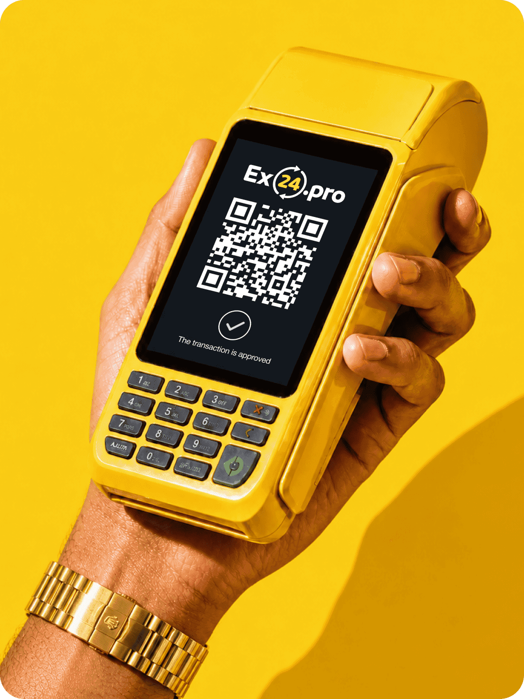 Ex24 terminal with a confirmed transaction